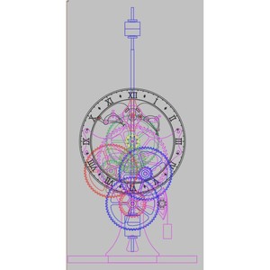 Nuevo Reloj de Escritorio Mecánico de Madera, Diseño Circular, Silencioso, sin Tictac, Estilo Rústico, Reloj Decorativo - Product Image 2