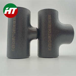 Prix A234 Wpb Tés de réduction Dimensions à 45 degrés Coude à long rayon Raccord en té en acier au carbone - Product Image 1