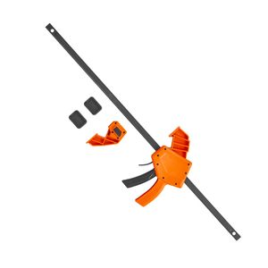 Morsetti a barra a cambio rapido F, confezione da 2, 60 cm, per lavorazione del legno con una sola mano, alta resistenza, limite di carico 300 libbre - Product Image 2
