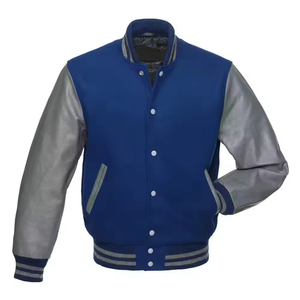Custom Labels Luxury Winter Jacket Varsity Jackets Men Leather Sleeve Letterman Varsity Jacket for Men - Product Image 4