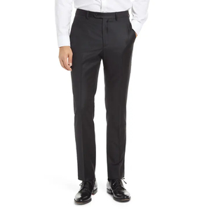 Pantalones Casuales de Verano para Hombre Active Squad, Personalizados, de Cintura Media, Rectos, Transpirables, de Tela de Lana Peinada, Antiarrugas, de Secado Rápido, con Forro Polar Grueso - Product Image 1