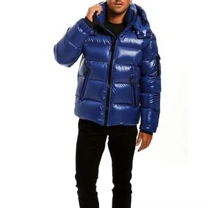 Wholesale <b>Men</b> <b>Long</b> Polyester Bubble <b>Jacket</b> Quick Dry Windproof Winter Puffer Coat Custom Logo Direct Supplier - Product Image 5