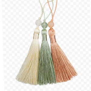 Norigae coréen traditionnel à petites perles et pompon, souvenir coréen, cadeau de festival, décoration d'événement, breloque Bojagi, cadeaux de fête - Product Image 3