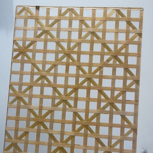Tablero decorativo para interiores y exteriores <span class=keywords><strong>OLEG</strong></span> muebles de ratán patrón de madera ratán bambú acrílico decoración del hogar 5mm de espesor - Product Image 6