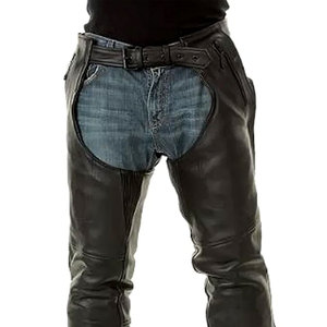 Cuissardes de cowboy en cuir de vachette de qualité supérieure pour hommes, équipement d'équitation western classique, construction en cuir durable, usage équestre professionnel, sur mesure - Product Image 6