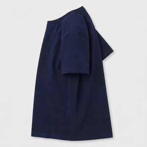 Men's Regular Fit Crew Neck Short Sleeve Solid Color Cotton T-Shirt <b>White</b> and Navy Blue Casual Jersey Knit <b>Tee</b> - Product Image 4