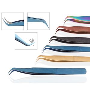 Parfait pour ramasser et placer des cils individuels en utilisant ces pinces à cils en acier inoxydable - Product Image 2