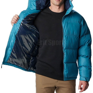 Nouvelle conception 2026 – Doudoune à capuche pour homme avec logo frontal, écologique, respirante, décontractée, pour l'hiver et l'extérieur, doublure en coton - Product Image 5