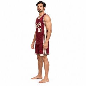 Conjunto de Uniforme Deportivo de Baloncesto, Camiseta y Pantalones Cortos a Juego, Ropa Deportiva Transpirable para Entrenamiento, Juego y Práctica - Product Image 3
