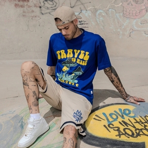 Camiseta de Manga Corta Estilo Coreano para Mujer Lauren, Transpirable, de Algodón, con Estampado de Oso, Estilo Casual para Verano, con Logo - Product Image 4