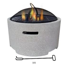 เตาไฟโลหะสีดำพร้อมเตาเผาไม้สำหรับเล่นโป๊กเกอร์กลางแจ้งและฝาครอบกันน้ำทรงกลมสำหรับเตาไฟกลางแจ้ง - Product Image 2