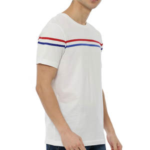 Camiseta Personalizada al por Mayor para Hombre |   Diseño de Borde Lateral |   Tela Jersey 100% Algodón |   Ropa Casual de Estética Deportiva |   Listo para enviar - Product Image 3