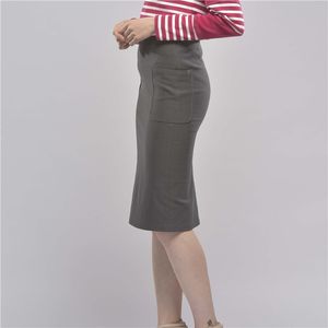 ODM ajustado estiramiento sobre la rodilla Taiwán diseña faldas formales para mujeres - Product Image 4