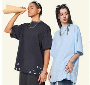 เสื้อยืดวินเทจผู้ชายปี 2026 พิมพ์โลโก้ตามสั่ง ผ้าฝ้ายเนื้อแน่น แขนสั้น คอโอ ทรงทางการ ผลิตจากวัสดุรักษ์โลก น้ำหนัก 240 กรัม - Product Image 2