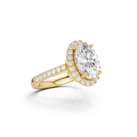 Anillo de Oro con Diamante Cultivado en Laboratorio, Corte Brillante Redondo, Certificado IGI, Color E, Diamantes Sintéticos, Joyería de Lujo para Mujer, Uso Diario