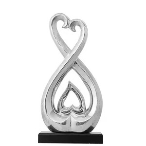 Artistic Metal Sculpture <b>Decorative</b> Showpiece Figurine Home Living Room Office <b>Table</b> <b>Decor</b> Interior Accent - Product Image 2