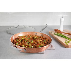 Stainless Steel Frying Pan Round Minimalist Design Durable Hand Wash Only <b>For</b> Gas And <b>Induction</b> Cooker - Product Image 6