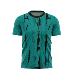 เสื้อแขนสั้นผู้ชาย ผ้าฟลีซ แห้งเร็ว เป็นมิตรกับสิ่งแวดล้อม ผ้าฝ้าย 100% กันยับ พิมพ์ลายแบบซับลิเมชั่น - Product Image 5