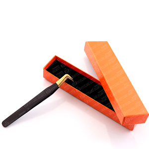 Pinzas para Extensión de Pestañas de Acero Inoxidable Antiestáticas y Anticorrosivas, 1 Pieza en Caja, Color Atractivo, Logotipo Personalizado - Product Image 2
