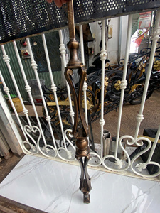 Luxury Handmade Artistic Iron Stair Baluster 900mm <b>Wall</b>-Mounted Zinc Coated Powder Coated Factory Direct Supply - Product Image 5