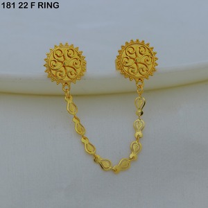 Arabic Fashionable Gold Plated Finger <b>Ring</b> With Tassel Layered Chain Double Arabic Special <b>Adjustable</b> <b>Ring</b> for Women and Girls - Product Image 4
