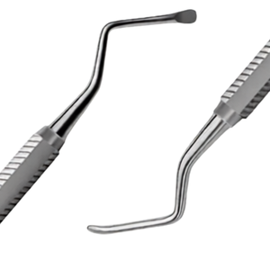Premium Stainless Steel Dental Curette Periodontal Hand Instrument with Knurled Grip for <b>Plaque</b> <b>Removal</b> - Product Image 4