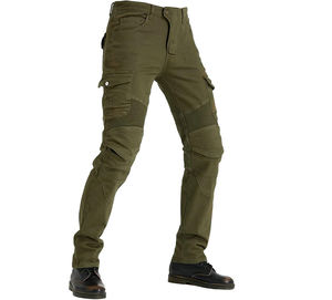 Jeans de moto estilo slim con clasificación AA para hombre, vaqueros con protección CE y protección de aramida de primera calidad, técnicas de lavado a la piedra y lavado. - Product Image 3