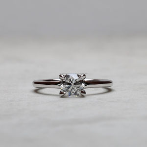 Igi/gia แล็บตัดเพชรวินเทจ14K สีเหลืองแหวนแต่งงาน/งานหมั้นใส่ได้ทั้งชายและหญิงสีขาวทองคุณภาพดีสำหรับงานปาร์ตี้ครบรอบ-คุ้มค่า - Product Image 1