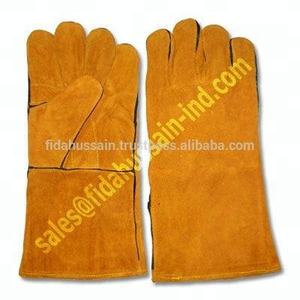 Guantes de cuero de doble Palma de Pakistán Cómodos guantes de trabajo de seguridad laboral Canadian Rigger con características de protección para las manos - Product Image 2