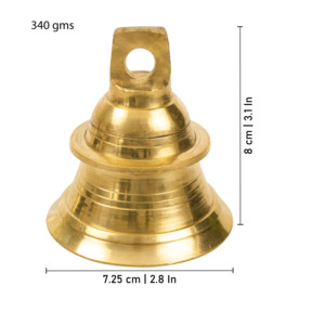 Campana de Latón Koil, Campana Colgante de Gran Tamaño para el Hogar, Puerta de Entrada y Pooja Tradicional - Product Image 2