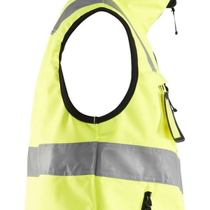 Chaleco de Trabajo de Alta Visibilidad, Transpirable y de Secado Rápido para Hombre, Sin Mangas, con Franjas Reflectantes y Múltiples Bolsillos - Product Image 5
