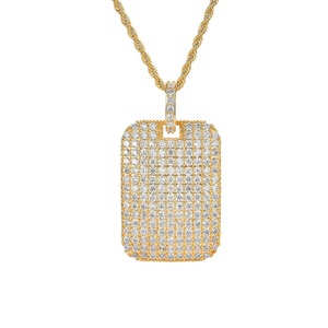 Luxury Moissanite Hip Hop Diamond Pendant Necklace for Men <b>Iced</b> <b>Out</b> Fashion Jewelry for Party Streetwear and Daily Wear - Product Image 3