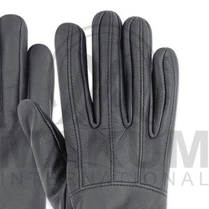 Gants d'hiver en cuir véritable de qualité supérieure pour hommes - Écologiques, respirants, compatibles écran tactile, unis, chauds, pour l'extérieur et formels - Product Image 6