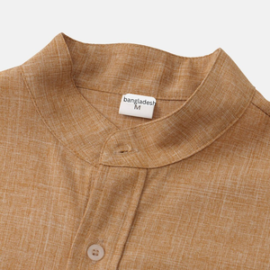 Chemise décontractée pour homme à col carré, motif petites fleurs, boutonnée, vêtement de travail d'été, 100% coton - Product Image 3