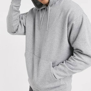 Unisex Oversized <b>Grey</b> Hoodie Breathable Plus Size <b>Men's</b> Clothing Custom Logo Winter Breathable Plus Size <b>Mens</b> Hoodie Custom Logo - Product Image 4
