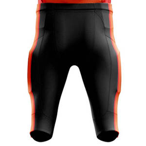 Ensemble de maillots de football américain pour hommes, rouge et noir, sublimé, col en V, manches courtes, anti-humidité, uniforme ajusté 50 - Product Image 5