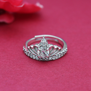 Nouvelle Arrivée 2026 Bague Couronne en Argent Sterling 925 Réglable avec Diamants - Cadeau Idéal pour Femmes et Filles à Porter lors de Mariages - Product Image 3