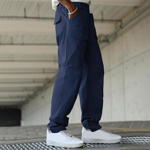 Loose Fit Elastic Waist Joggers <b>Mens</b> Lightweight Windbreaker Track <b>Pants</b> Custom Reflective Design <b>for</b> Night <b>Running</b> Sports - Product Image 4