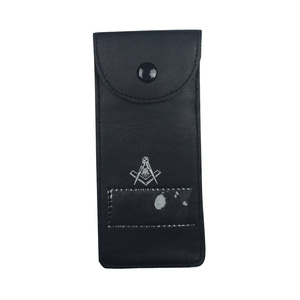 Masonic Regalia Breast Jewel Case Single Slot Jewel Case PU Leather & Genuine Masonic Jewel Case OEM Service - Product Image 2