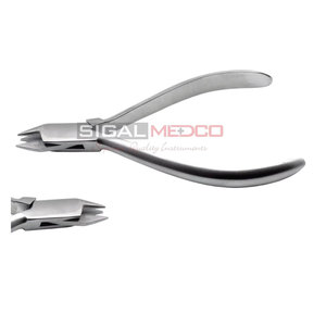 Pince Aderer dentaire à trois mâchoires pour la pliage manuel des fils orthodontiques, en acier inoxydable allemand, outils de laboratoire orthodontiques - Product Image 3