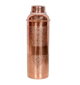 Botella de Agua de Cobre Bold Blossom, Botella de Viaje de Metal Reutilizable, Diseño Clásico, Ecológica, Accesorio Portátil para Bebidas, Oficina - Product Image 4