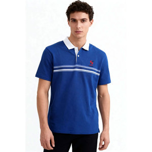 Solid Trader Double Stitched Hems Reinforced Collar Stand Flexible Movement Active Golf Wear Elegant Smart Casual Men Polo Shirt - Product Image 2