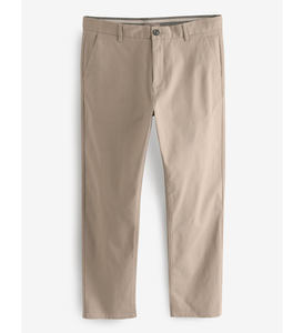 Chinos pour hommes en coton biologique et élasthanne, coupe droite, braguette zippée, taille mi-haute, anti-boulochage, infroissable, classique, vente en gros usine - Product Image 2