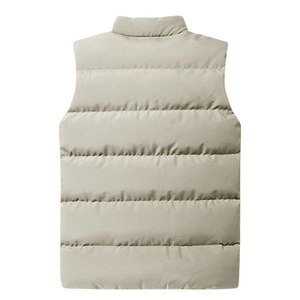 Dernier style unisexe, gilets matelassés sans manches personnalisables avec patchwork, couleur personnalisable, épaissis, pour homme, avec lettres sur le devant - Product Image 6