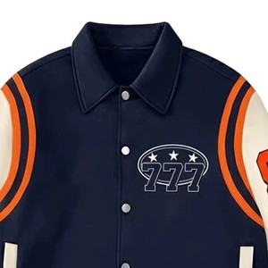 Premium Custom Embroidered <b>Leather</b> <b>Jacket</b> Luxury Fashion Motorcycle Coat Genuine <b>Leather</b> OEM ODM Sample Service - Product Image 1