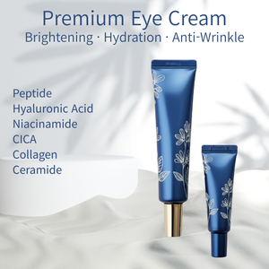 Crema Contorno Occhi Vegana Personalizzata OEMODM Anti-Rughe Illuminante Occhiaie Rassodante con Peptidi Acido Ialuronico Niacinamide CICA Collagene AHA - Product Image 6