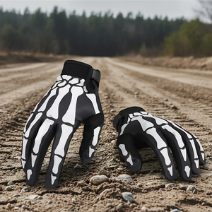 Breathable Full Finger <b>Moto</b> Biker Gloves Non-Slip Wear-Resistant Unisex Anti-Slip Polyester Motocross Racing Gloves - Product Image 5