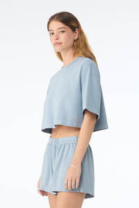 T-shirt oversize pour femme en tissu délavé à l'acide |   Streetwear vintage effet délavé |   T-shirt ample déchiré - Product Image 6