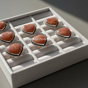 Elegante Anillo de Plata de Ley 925 con Engaste de Bisel en Forma de Corazón y Piedra Preciosa de Moissanita, Anillos de Diseñador, Venta al por Mayor de Fábrica - Product Image 5