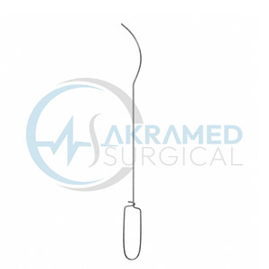 Introducteur de cathéter Guyon 2 mm courbé 37 cm, instrument chirurgical d'urologie en acier inoxydable, dispositif médical certifié CE - Product Image 1